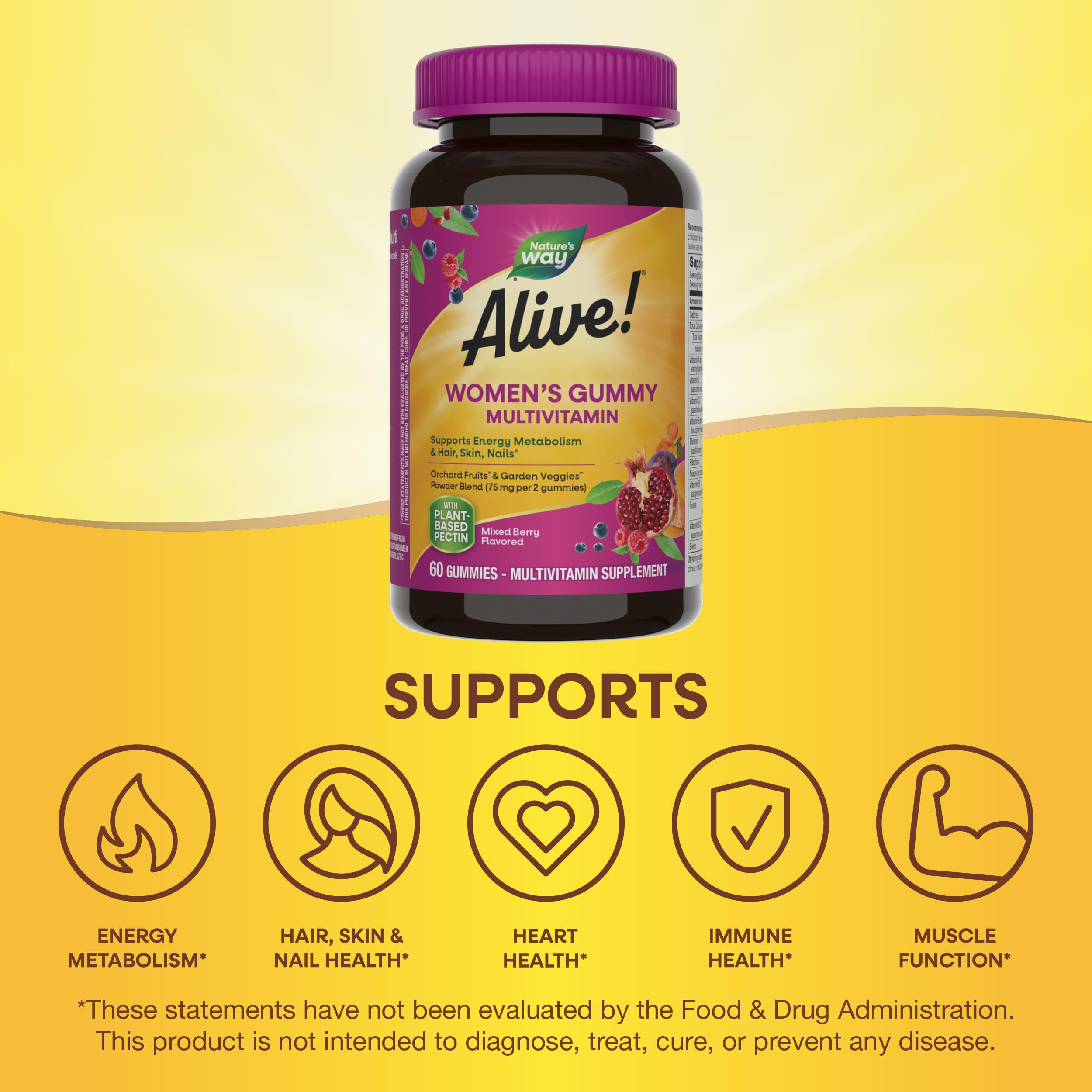 Mélange de baies dans les bonbons Alive!, aspect fruité et appétissant.