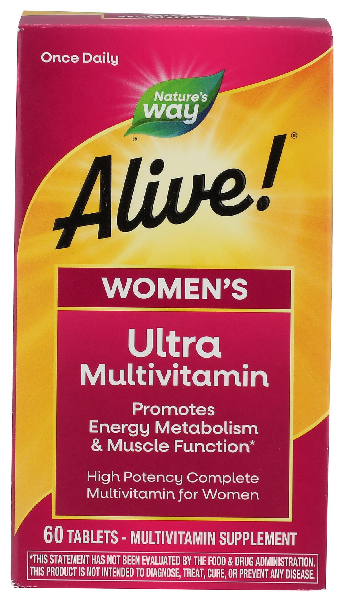 Alive! Femmes emballage Nature's Way prêt à intégrer la routine
