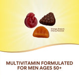 Dose quotidienne de Nature’s Way Alive! Hommes 50+: trois gommes recommandées.