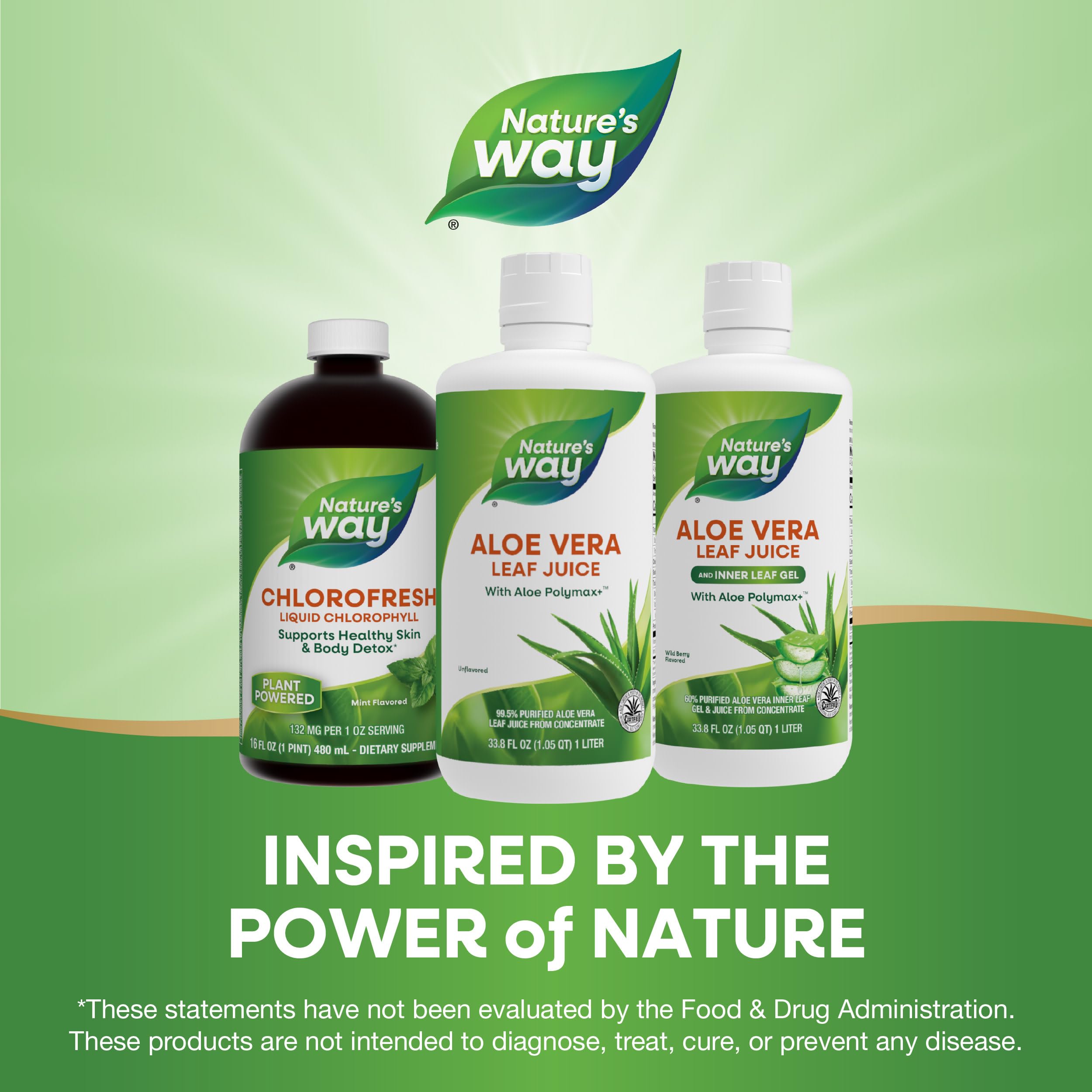 Nature's Way aloé véra, goutte pour dosage précis en recettes.