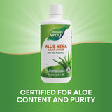Nature's Way aloé véra, verre pratique pour consommation quotidienne.