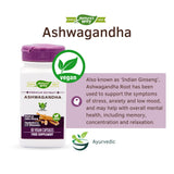Capsules végétales Nature's Way Ashwagandha faciles à avaler et pratiques