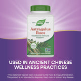 Nature's Way Astragalus racine – emballage recyclable et informations nutritionnelles.