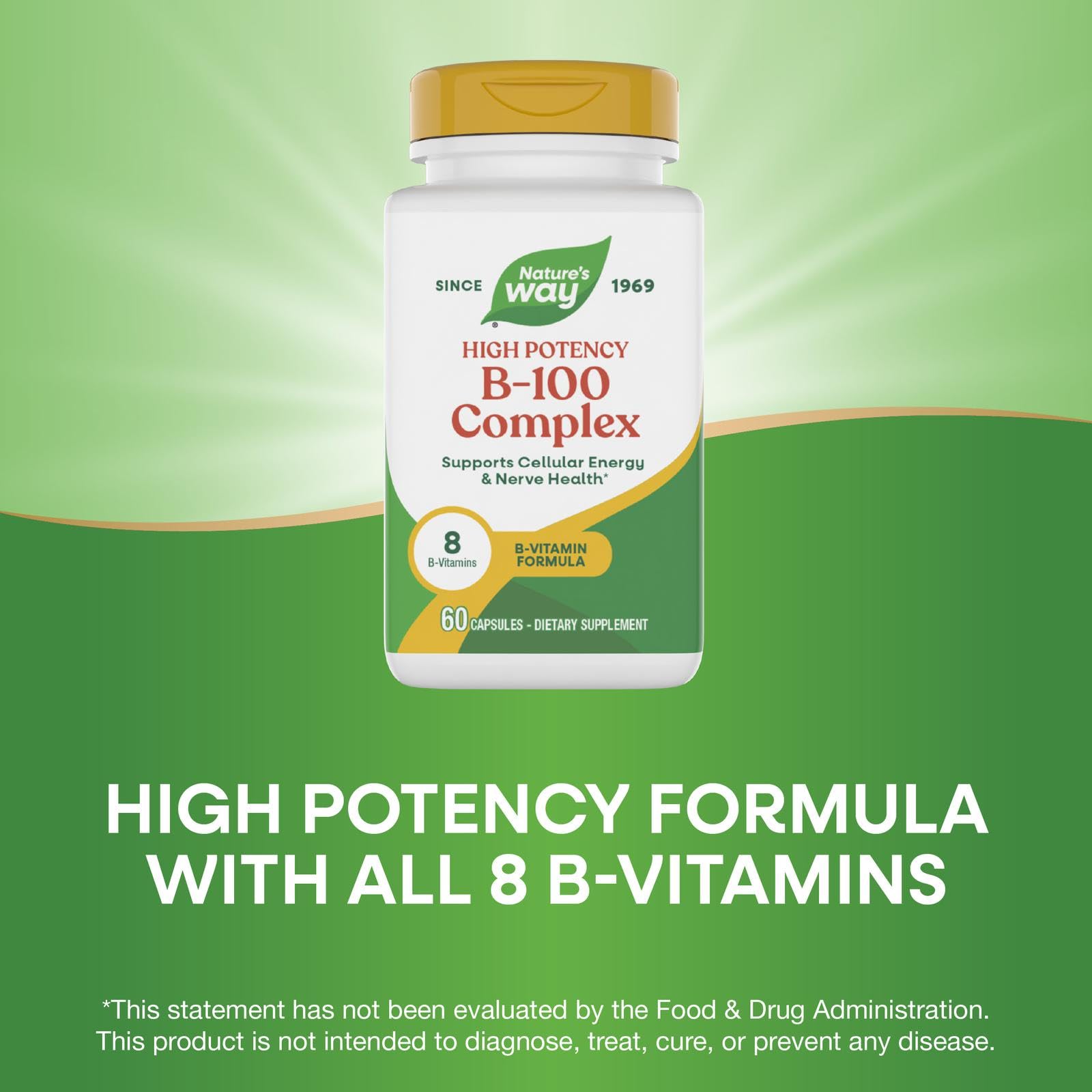 Nature's Way B-100 Complex : prise quotidienne avec repas