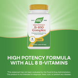 Nature's Way B-100 Complex : prise quotidienne avec repas