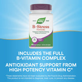 Nature's Way B-Stress: logo sans gluten et végan pour les régimes spécifiques.