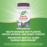 Nature's Way Black Cohosh Premium Extract : capsules véganes visibles et faciles à manipuler