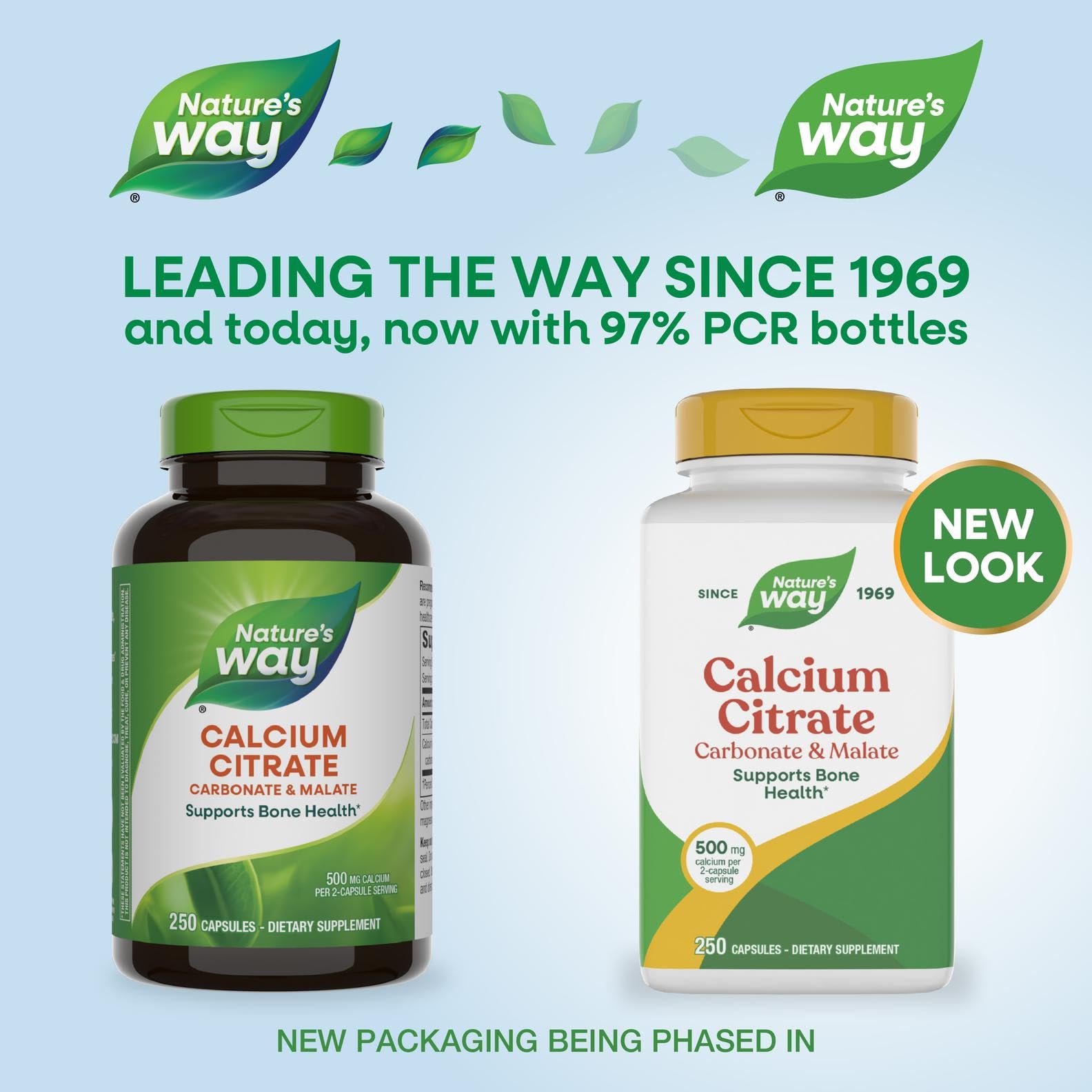 Calcium Citrate Nature's Way – tableau nutritionnel et liste d'ingrédients