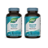 Nature's Way Calcium Magnésium D3, bouteille devant, soutien des os et dents.