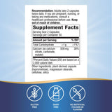 Nature's Way Calcium-Magnes-Zinc, etiquette visible, informations claires sur les nutriments et l’utilisation.