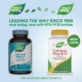 Nature's Way Calcium Magnesium D3 – etiquette lisible et informations claires