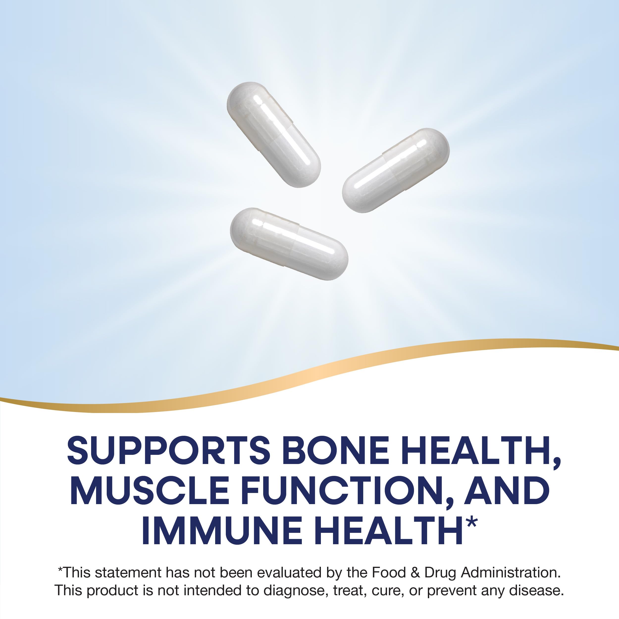 Tableau nutritionnel sur l'emballage Nature's Way Calcium Magnesium Zinc