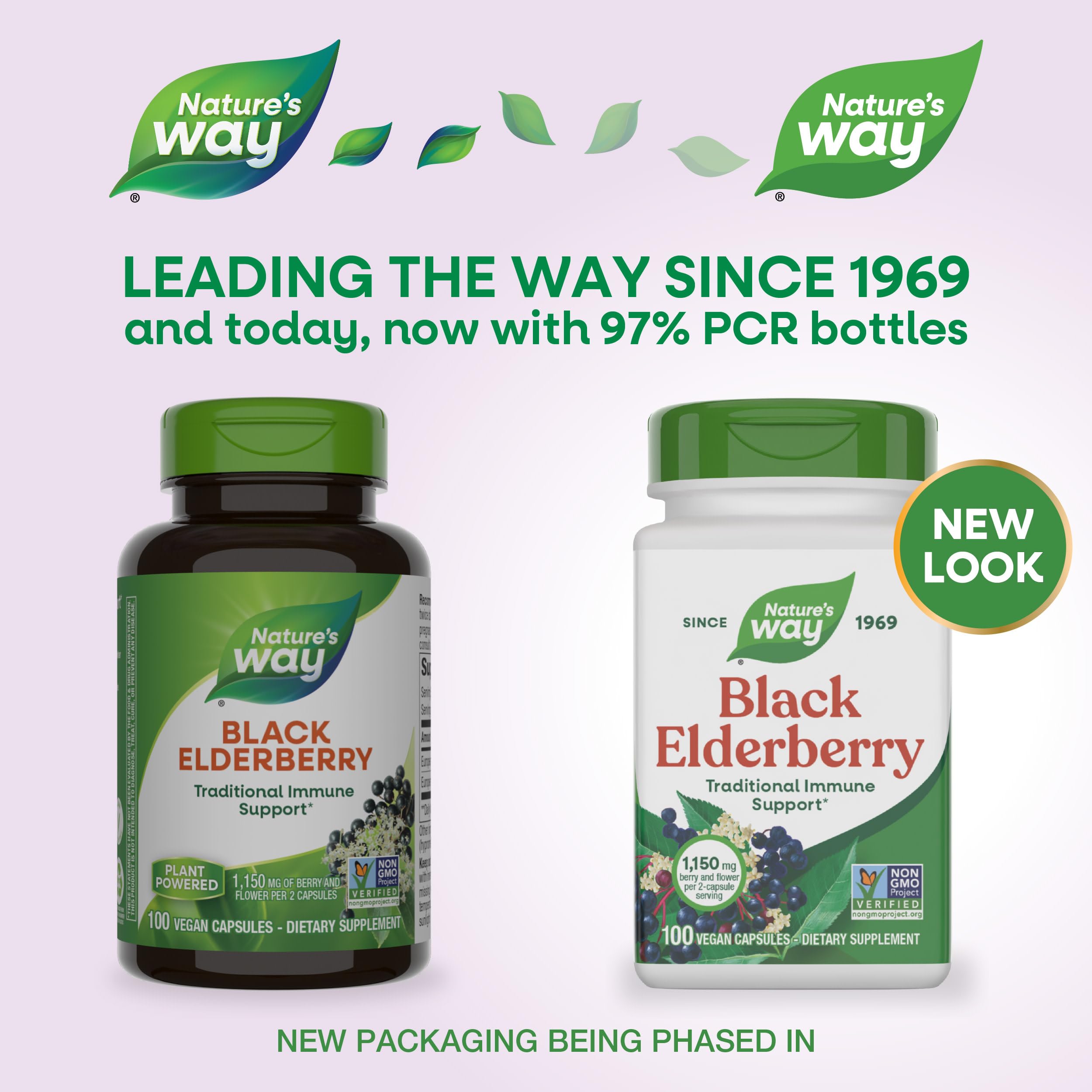 Gros plan sur les capsules Nature's Way, ingestion facile deux fois par jour.