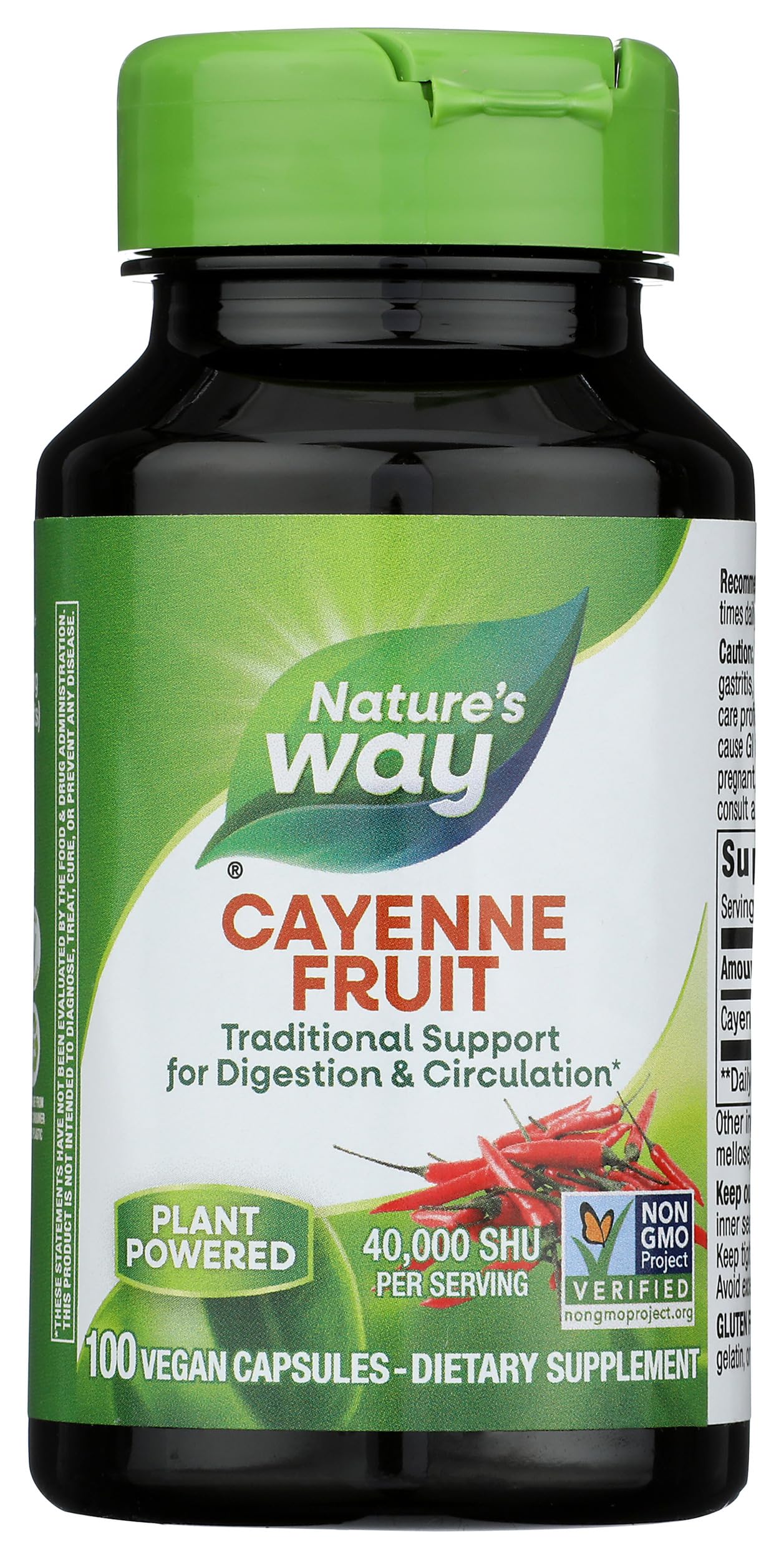 Nature's Way Cayenne, bouteille visible, épice piquante pour relever les plats