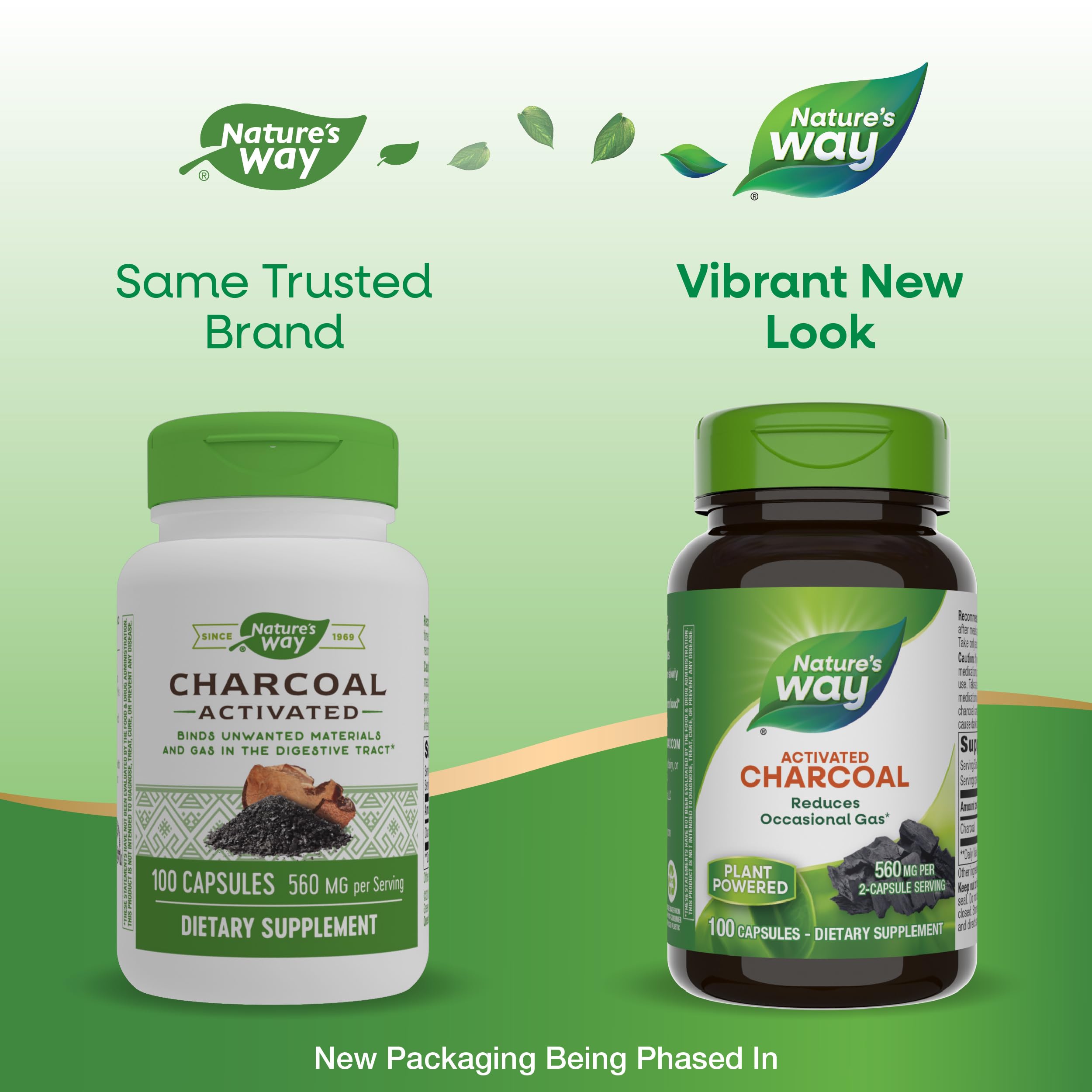 Nature's Way Charbon Actif – Utilisation simple avant ou après repas.