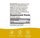 Nature's Way charbon actif capsules 260 mg - utilisation quotidienne possible