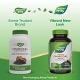 Nature's Way Charbon Actif – emballage clair avec informations et conseils d'utilisation