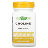 Nature's Way Choline 500 mg: bouteille pratique pour le dosage quotidien et le maintien du fonctionnement cellulaire