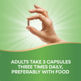 Conseils d'utilisation Nature's Way: adultes, trois capsules par repas.