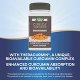 Étiquette Nature's Way Curica indiquant végétalien et sans gluten.