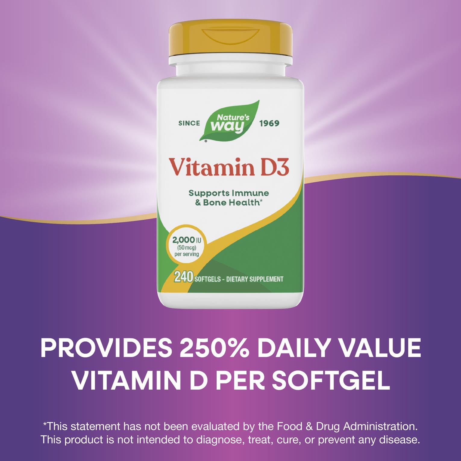Nature's Way Vitamine D3 Extra Strength: immunité soutenue