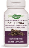 Nature's Way DGL Ultra 10:1 en bouteille, saveur chocolat, soutien digestif potentiel au quotidien