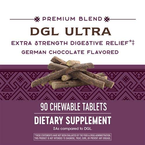 Nature's Way DGL Ultra 10:1 gommes chocolatées, format pratique pour pauses rapides et plaisir aromatique