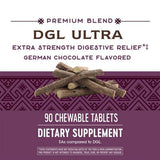 Nature's Way DGL Ultra 10:1 gommes chocolatées, format pratique pour pauses rapides et plaisir aromatique
