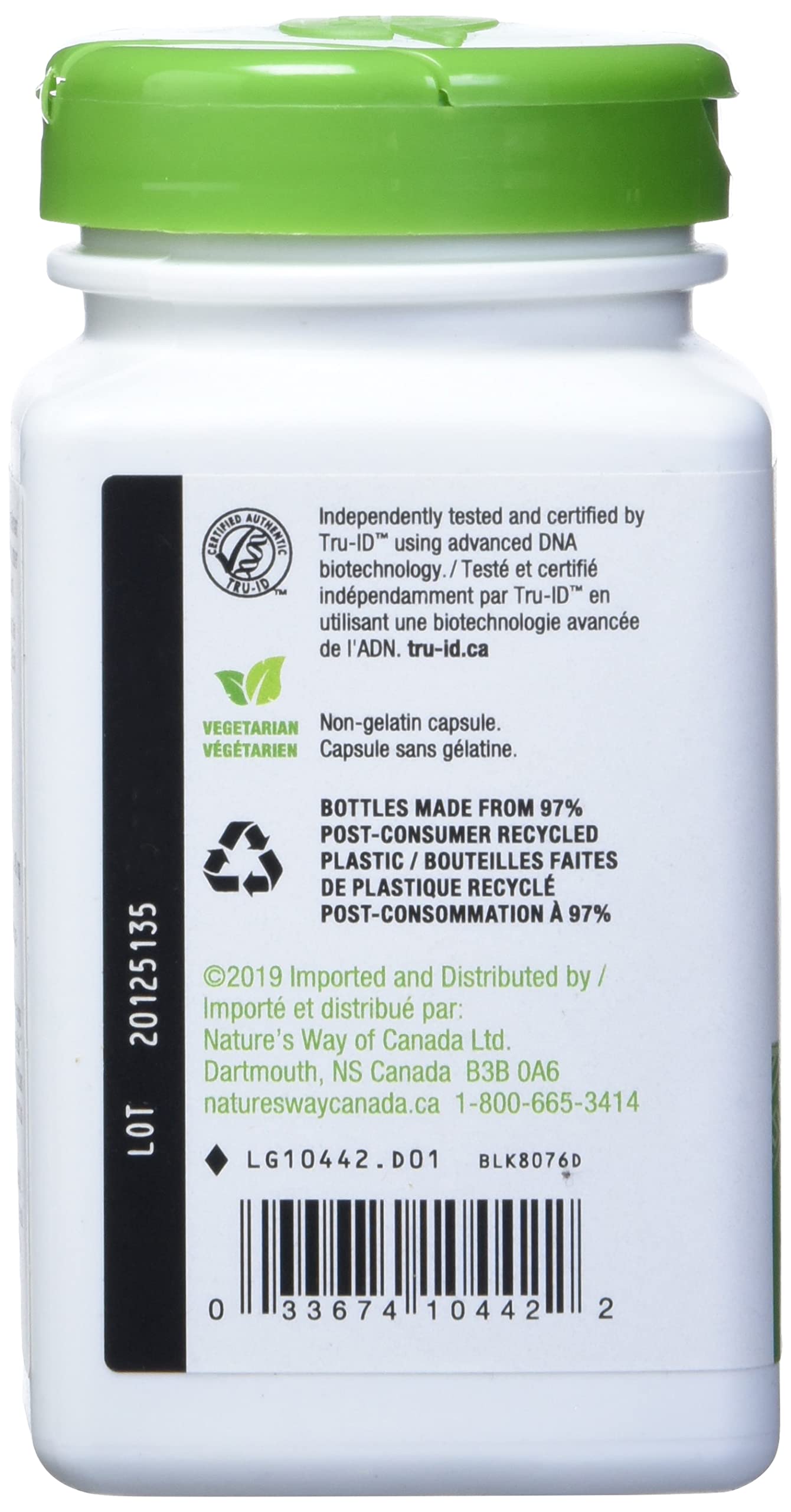 Étiquette TRU-ID et référence du produit sur l'emballage.