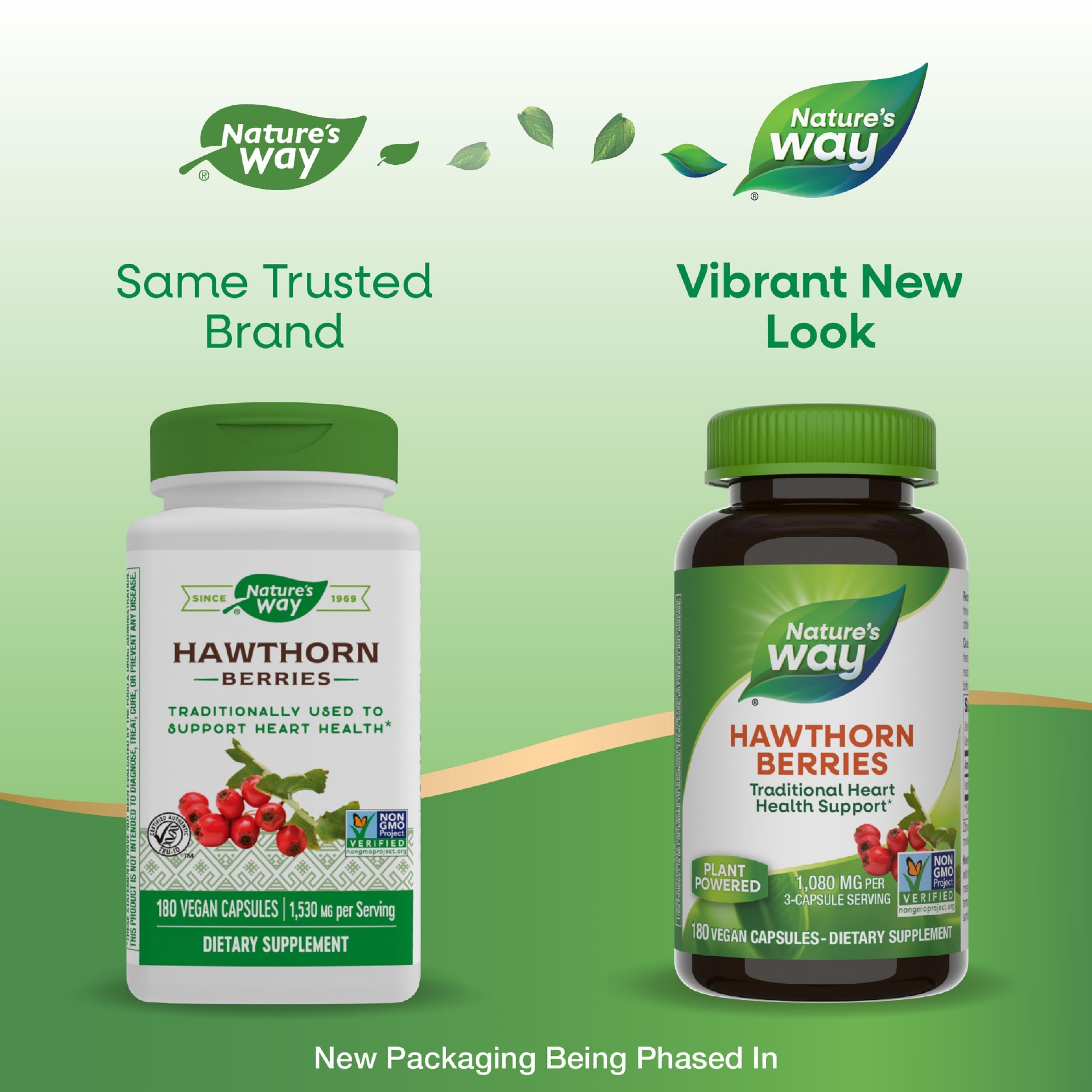 Étiquette Nature's Way non-gmo vérifiée pour la traçabilité.