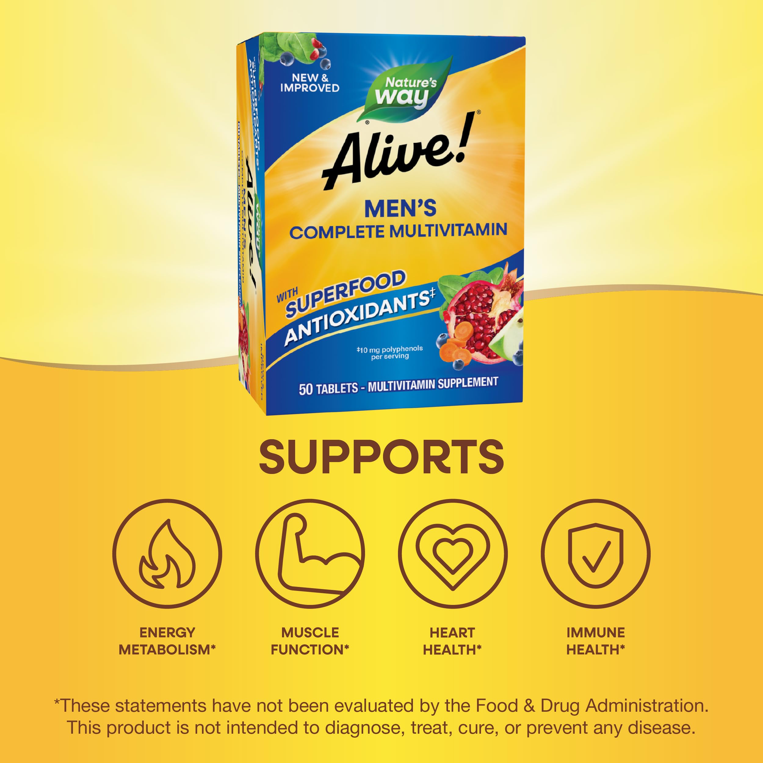 Nature's Way étiquette sans gluten, ingrédients adaptés à l'alimentation