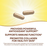Étiquette Nature's Way vitamine C — information claire sur les bioflavonoïdes