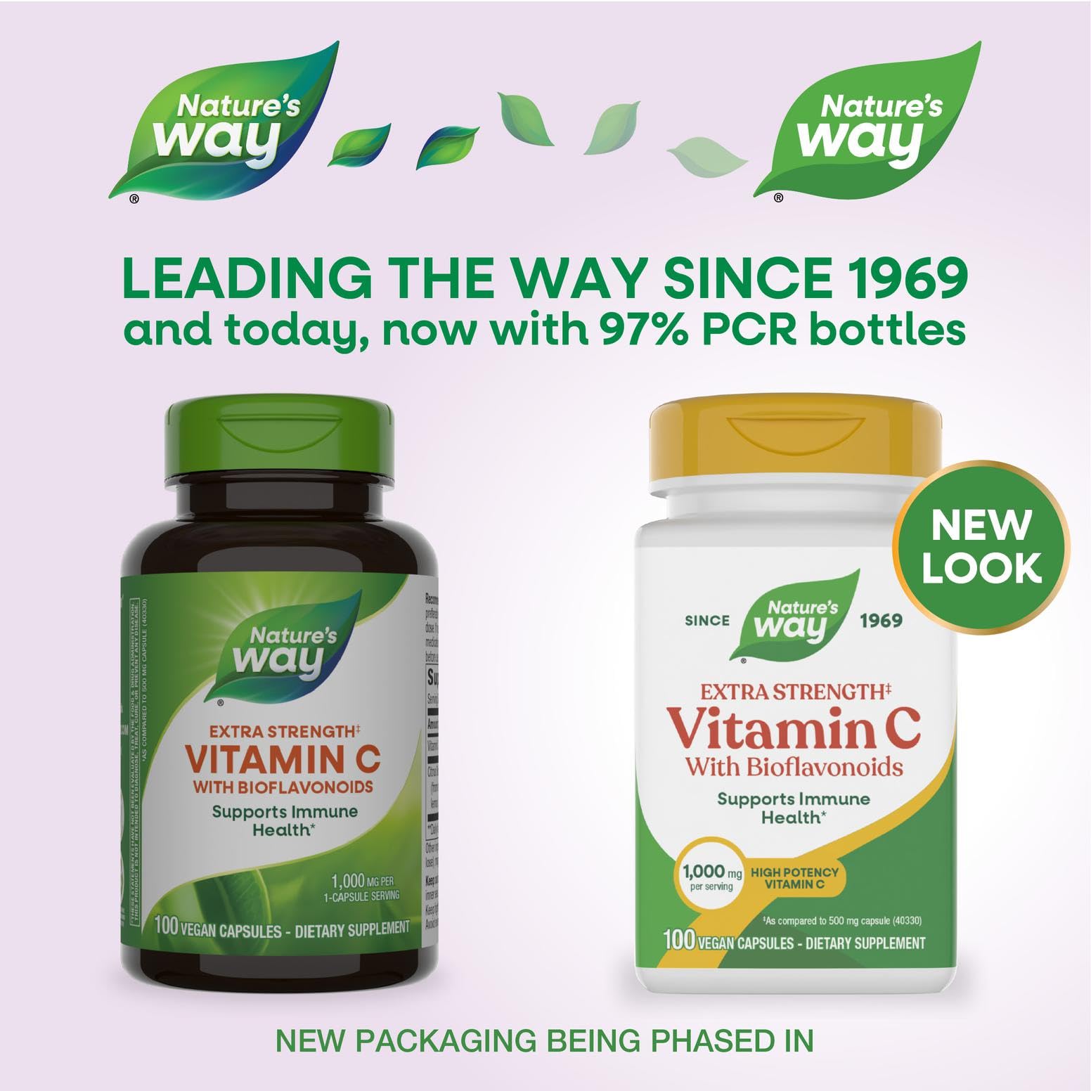Capsules Nature's Way vitamine C bioflavonoïdes, soutien antioxydant quotidien