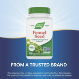 Nature's Way fenouil usage quotidien, capsules faciles à prendre.
