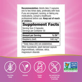 Nature's Way Feuille Framboise Gelules: dosage pratique de 900 mg par portion