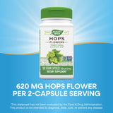 Nature's Way Fleurs d'Houblon – étiquette sans OGM vérifiée.