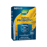 Nature's Way Fortify Optima Probiotic — bouteille de capsules, soutien digestif quotidien.