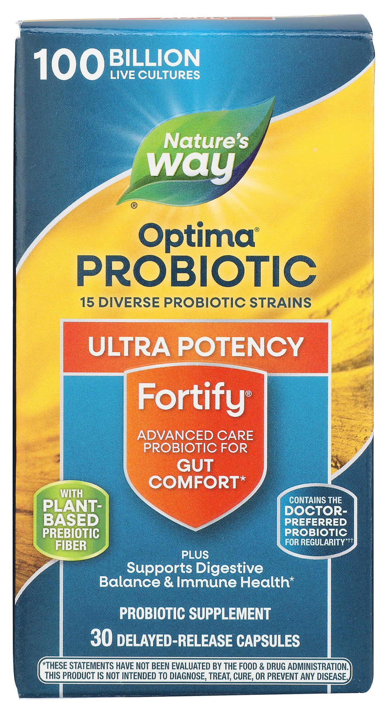 Nature's Way Fortify Optima – bouteille innovante assurant la stabilité des cultures vivantes