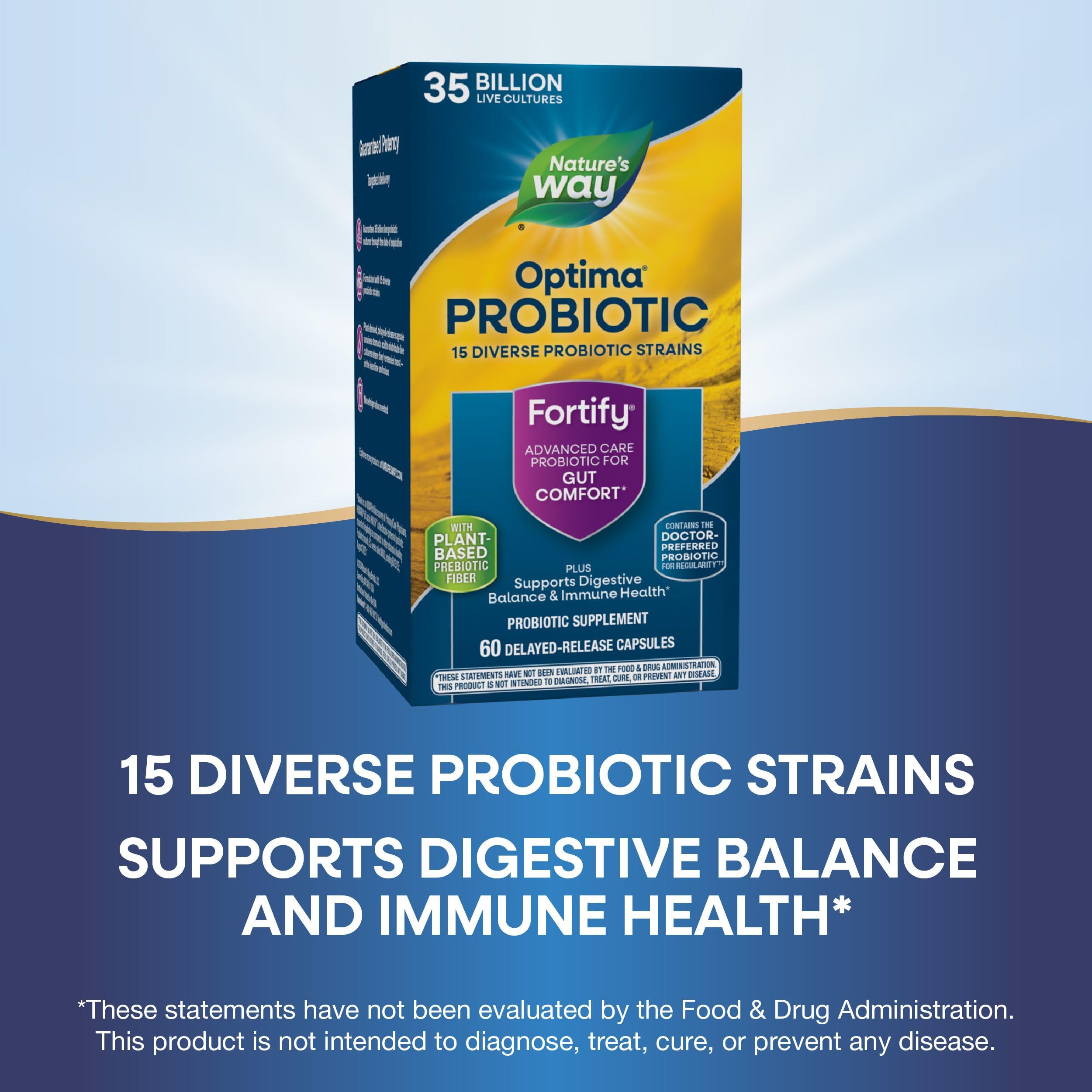 Nature's Way Fortify Optima – capsules végétariennes adaptées à tous.