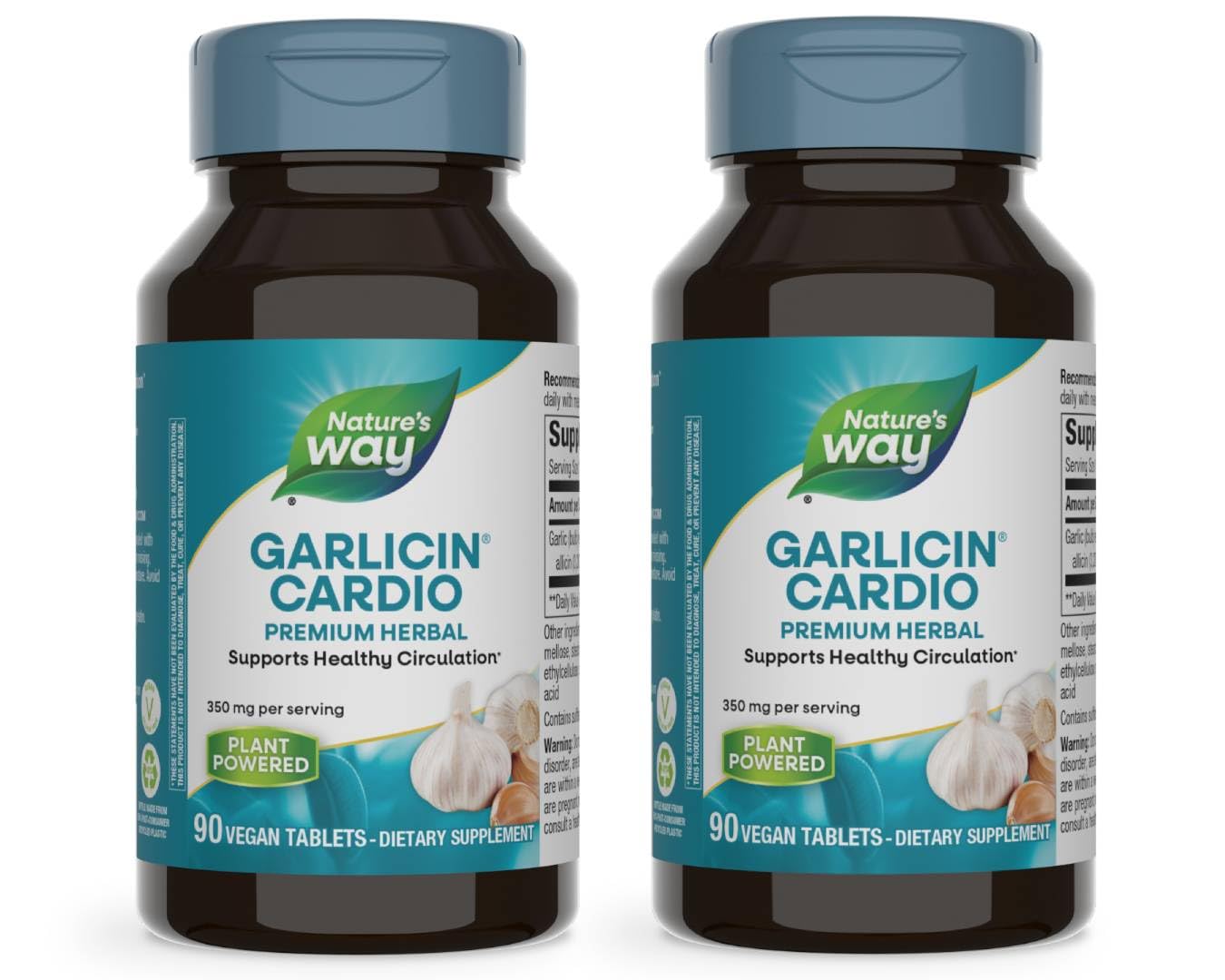 Nature's Way Garlicin Cardio, bouteille prête à l’emploi pour la routine quotidienne.