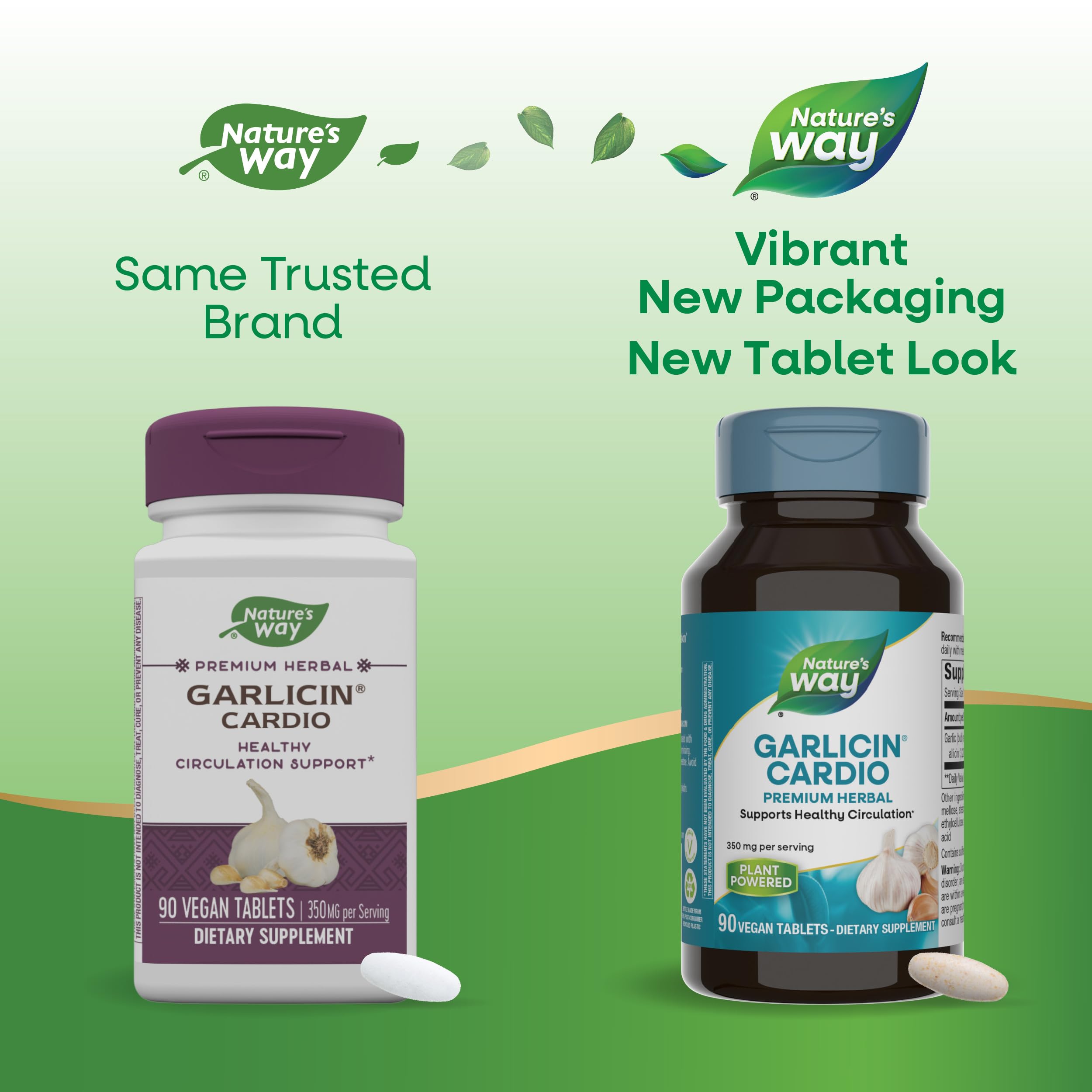 Nature's Way Garlicin Cardio – emballage discret pour votre routine santé.