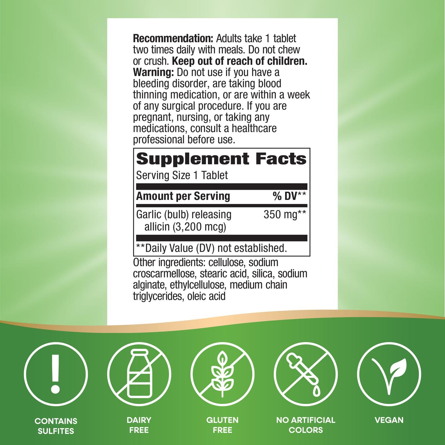 Nature’s Way Garlicin Cardio - prise en main facile, produit à glisser dans la routine.