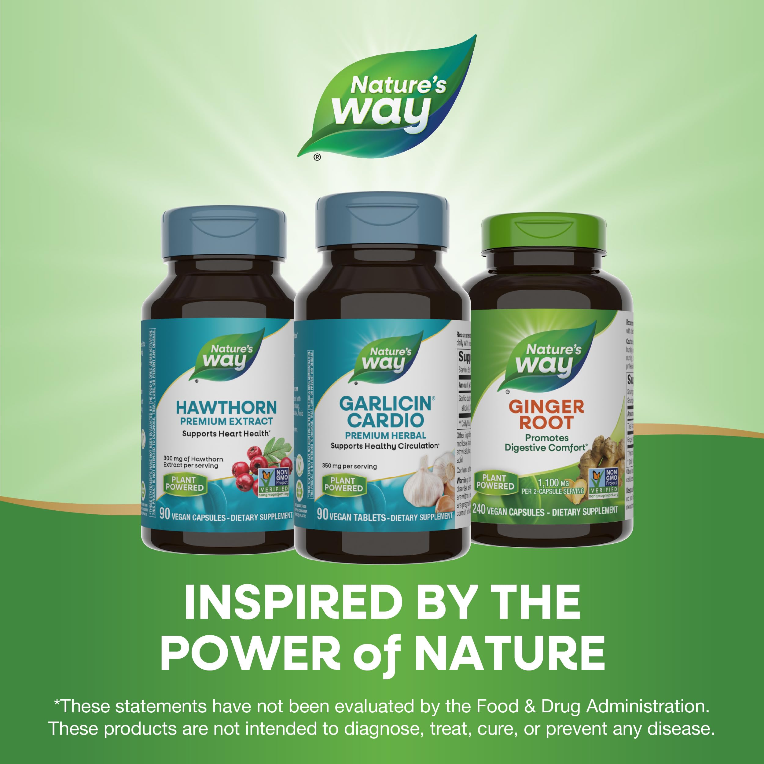 Nature's Way Garlicin Cardio – sans gluten et sans allergènes courants.