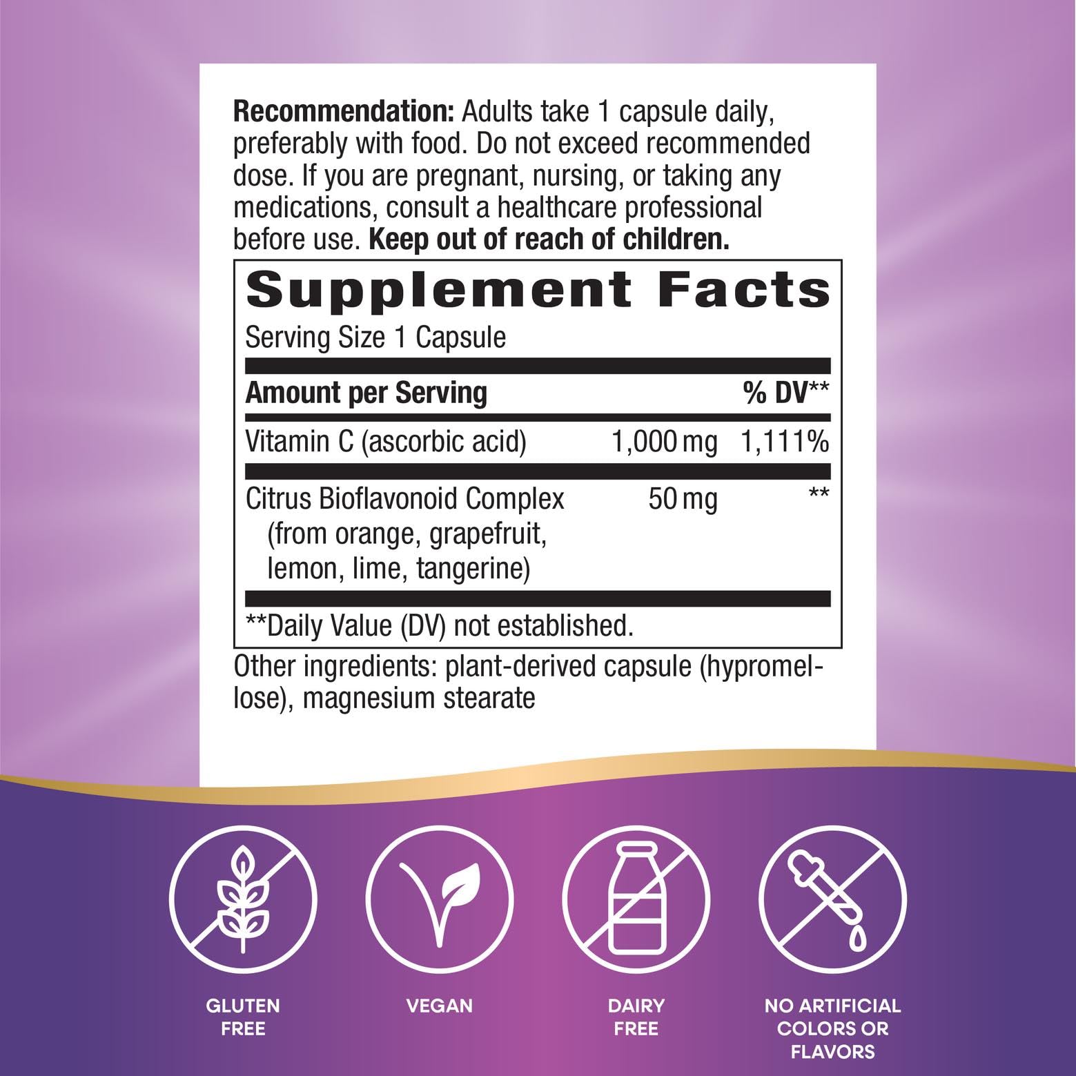 Gélules Nature's Way 1000 mg, faciles à avaler
