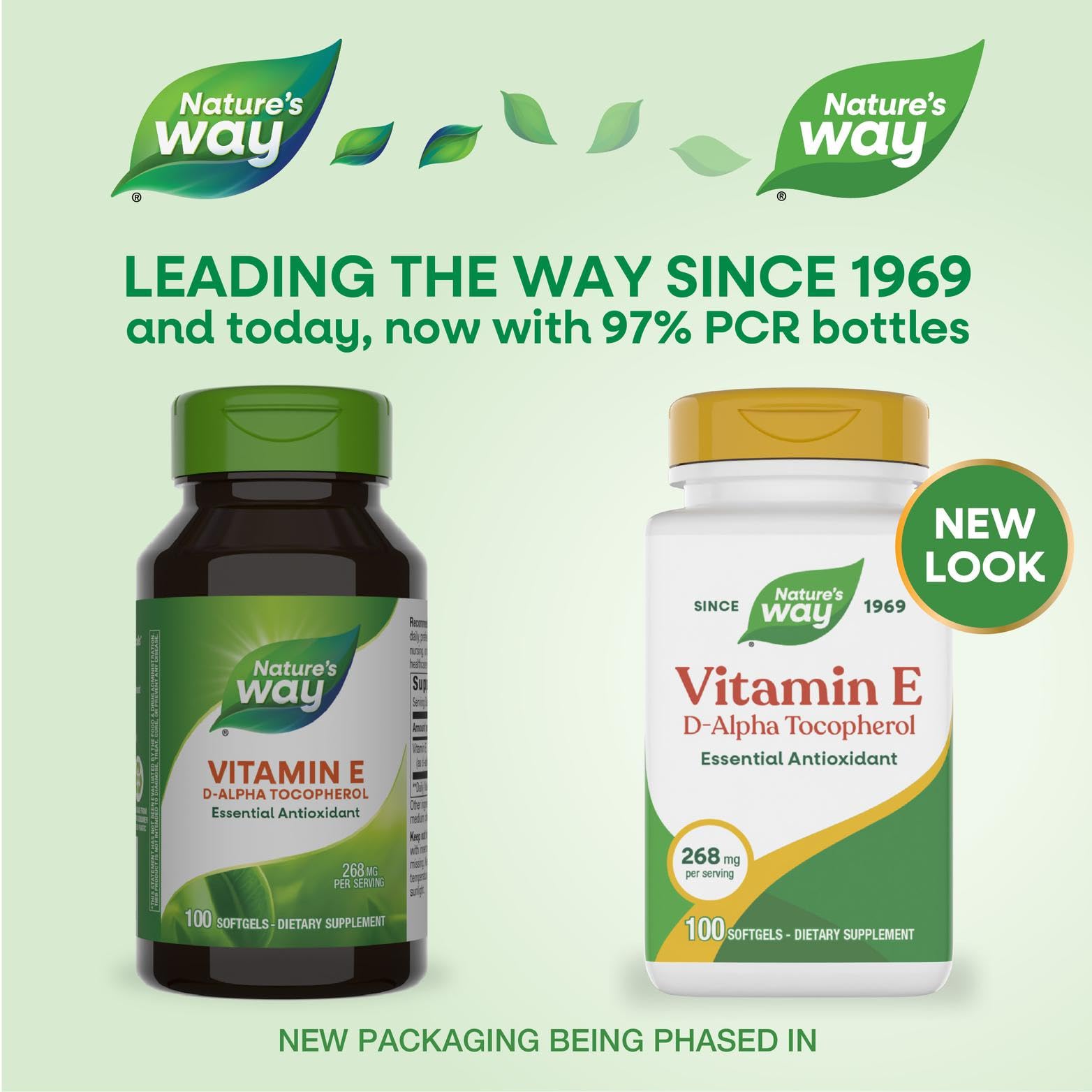 Gelules Nature's Way vitamine E pour une prise quotidienne pratique.