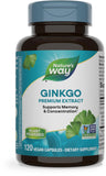 Nature's Way Ginkgo extrait premium mémoire et concentration, capsules quotidiennes.