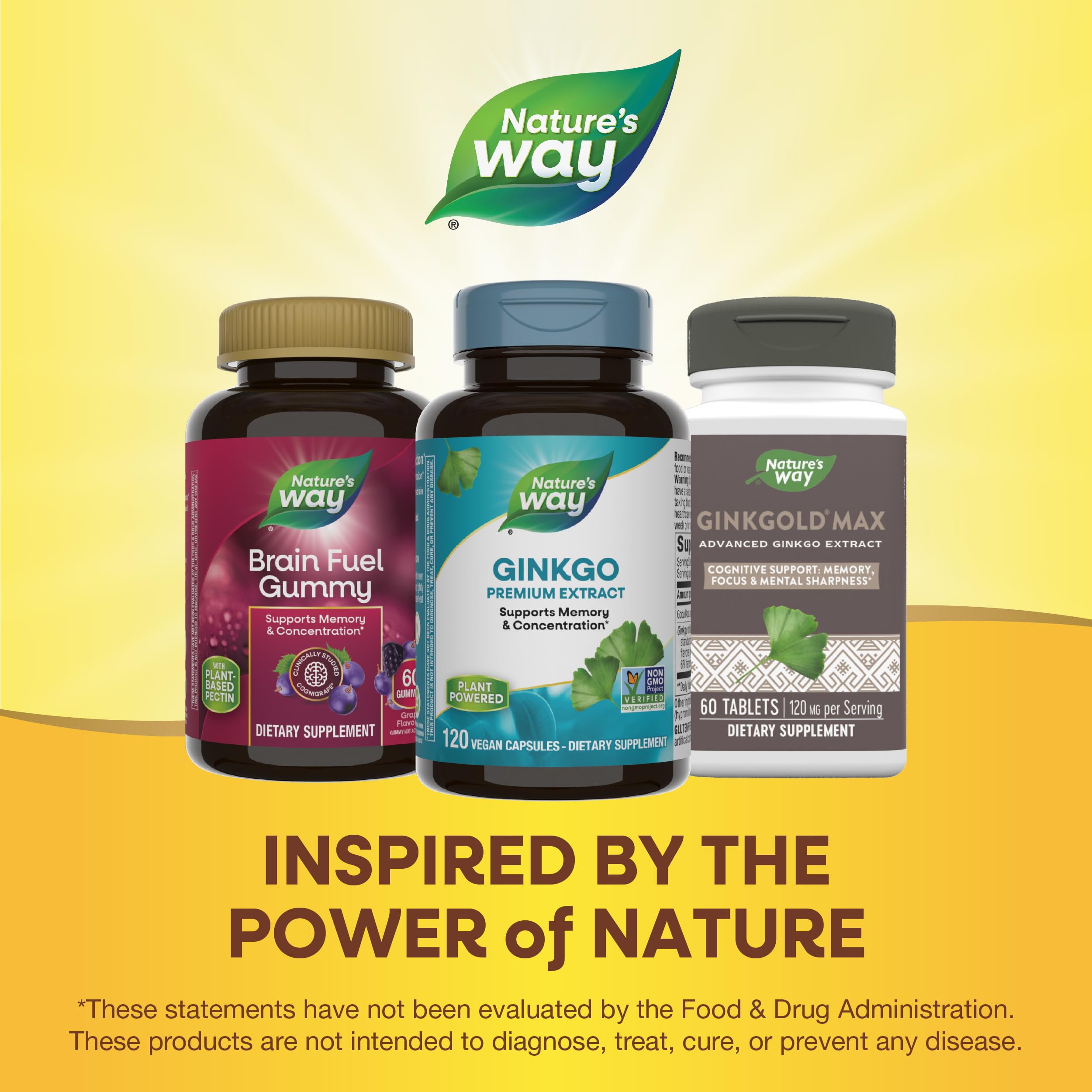 Plus de 50 ans d'expertise Nature's Way en compléments.