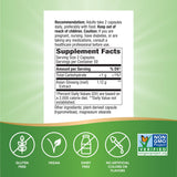 Nature's Way Ginseng asiatique – emballage sans OGM certifié.