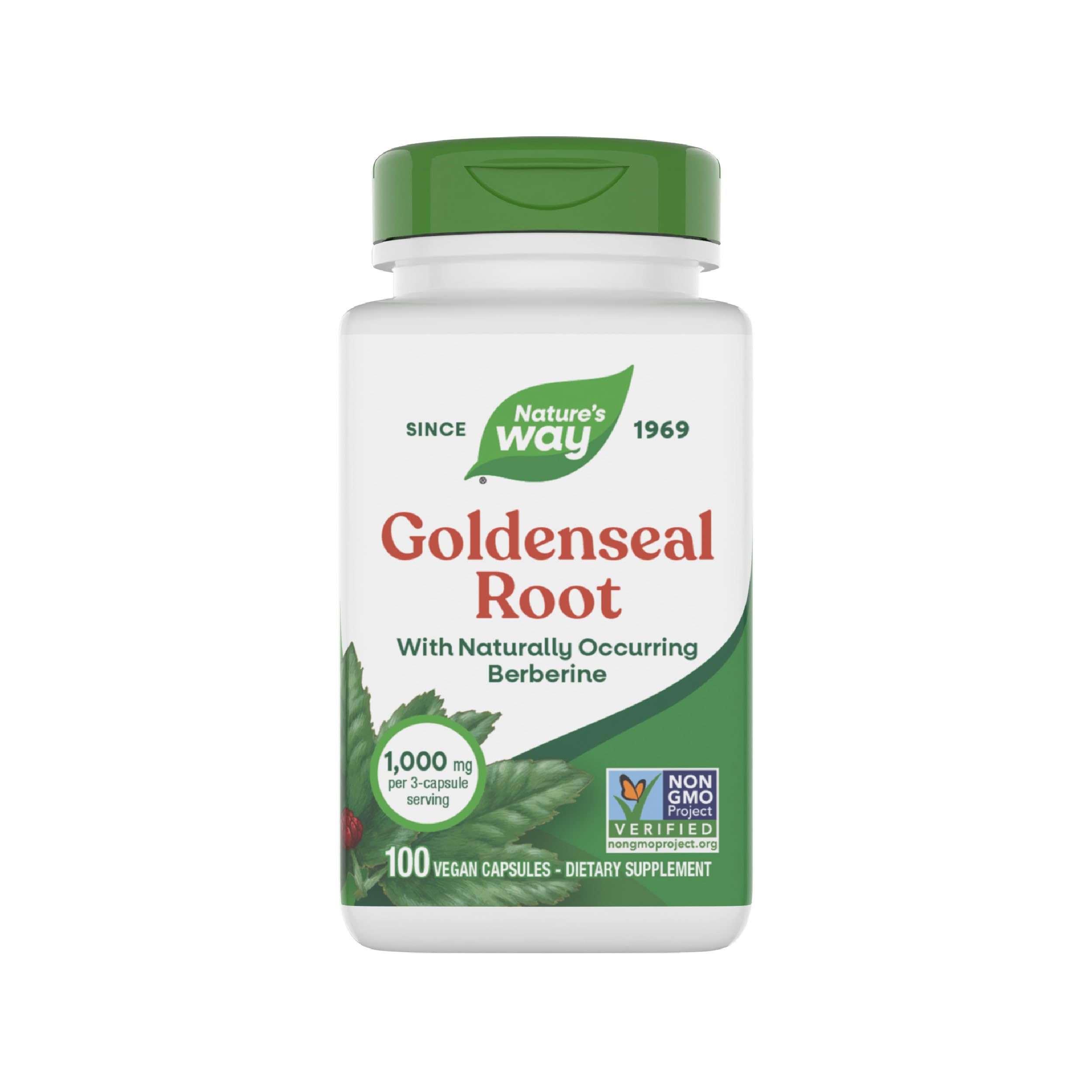 Nature's Way Goldenseal racine, gélules faciles à avaler pour le soutien digestif potentiel