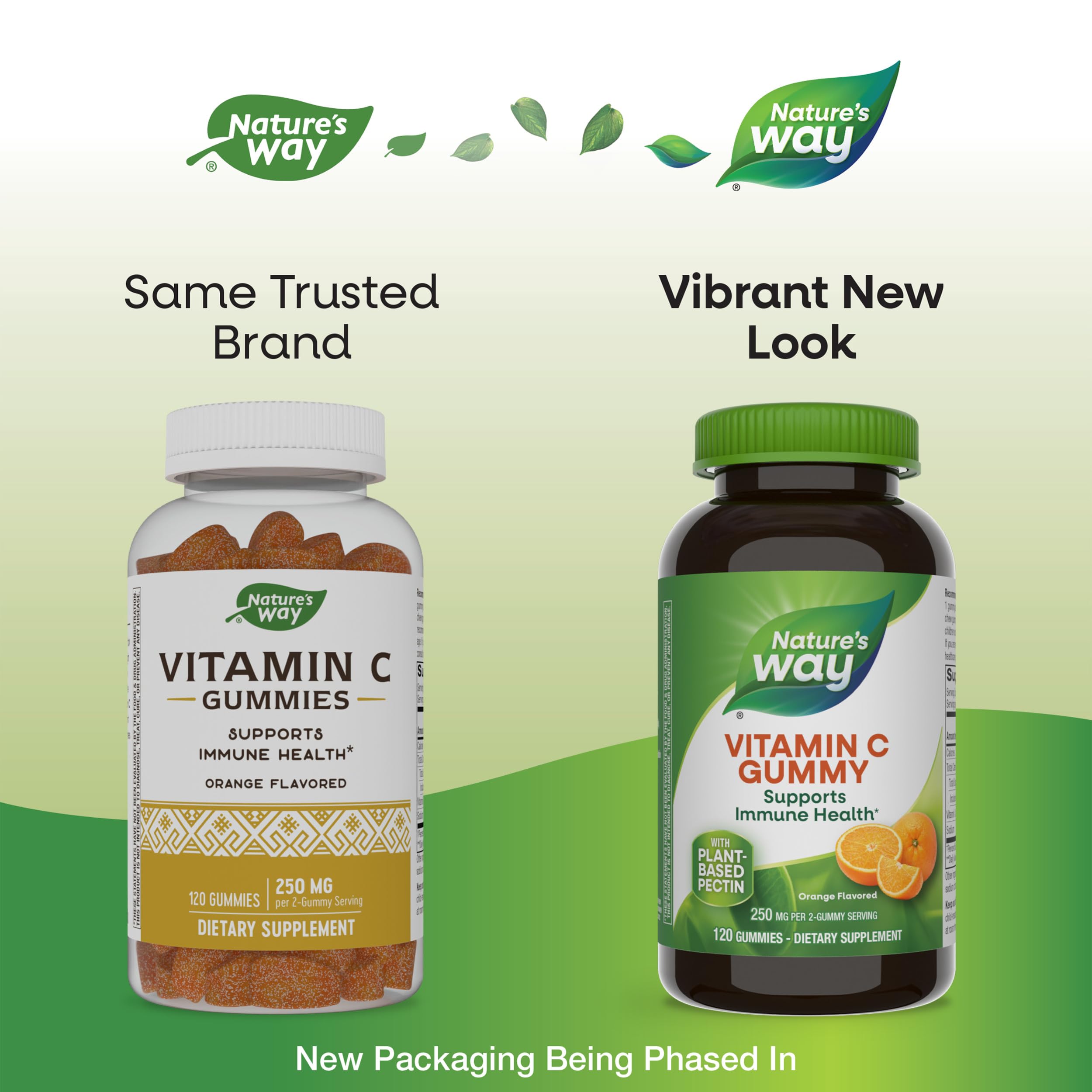 Nature's Way Gomme vitamine C – gommes orange, goût fruité agréable pour routine saine